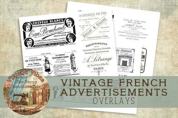 Download Vintage French Advertisements Overlays - Vintage french Collection