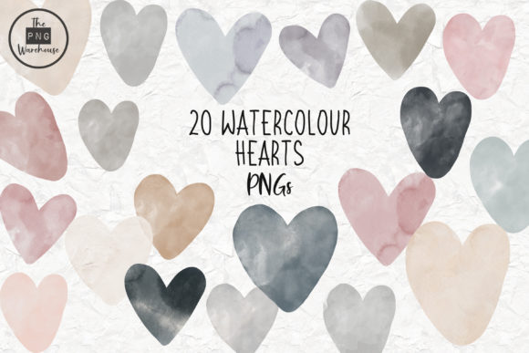 Download Watercolour Hearts PNGs - Hearts Collection