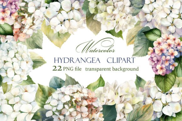 Download Hydrangea Clipart, White Watercolor - White watercolor Collection